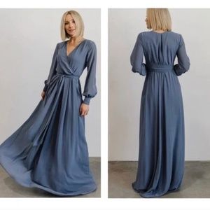 Baltic Born Lydia Slate Blue Maxi Dress